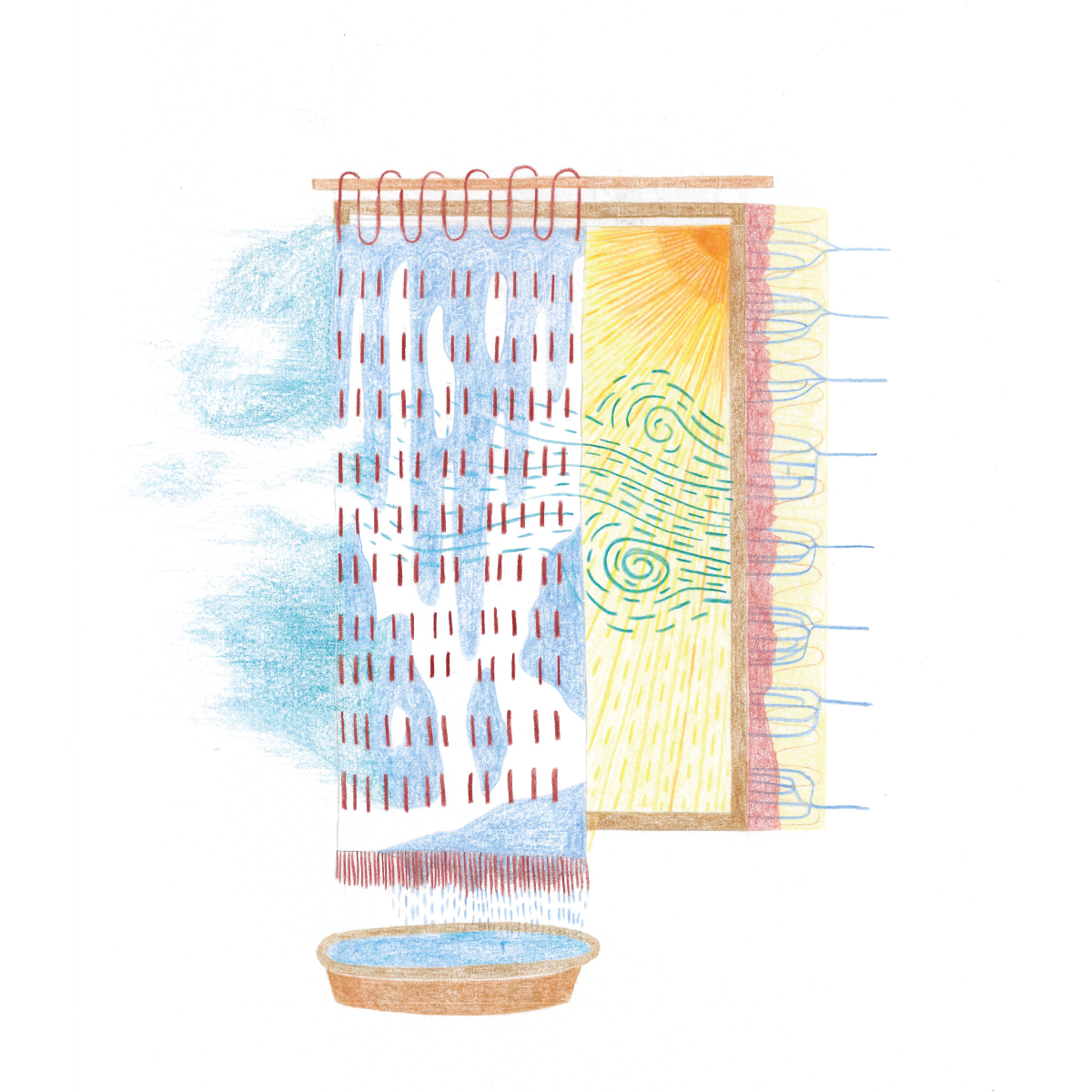 Casa del Sole I dessin évaporation